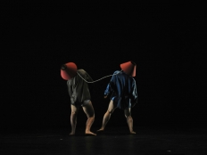 Dancers in abstract dance